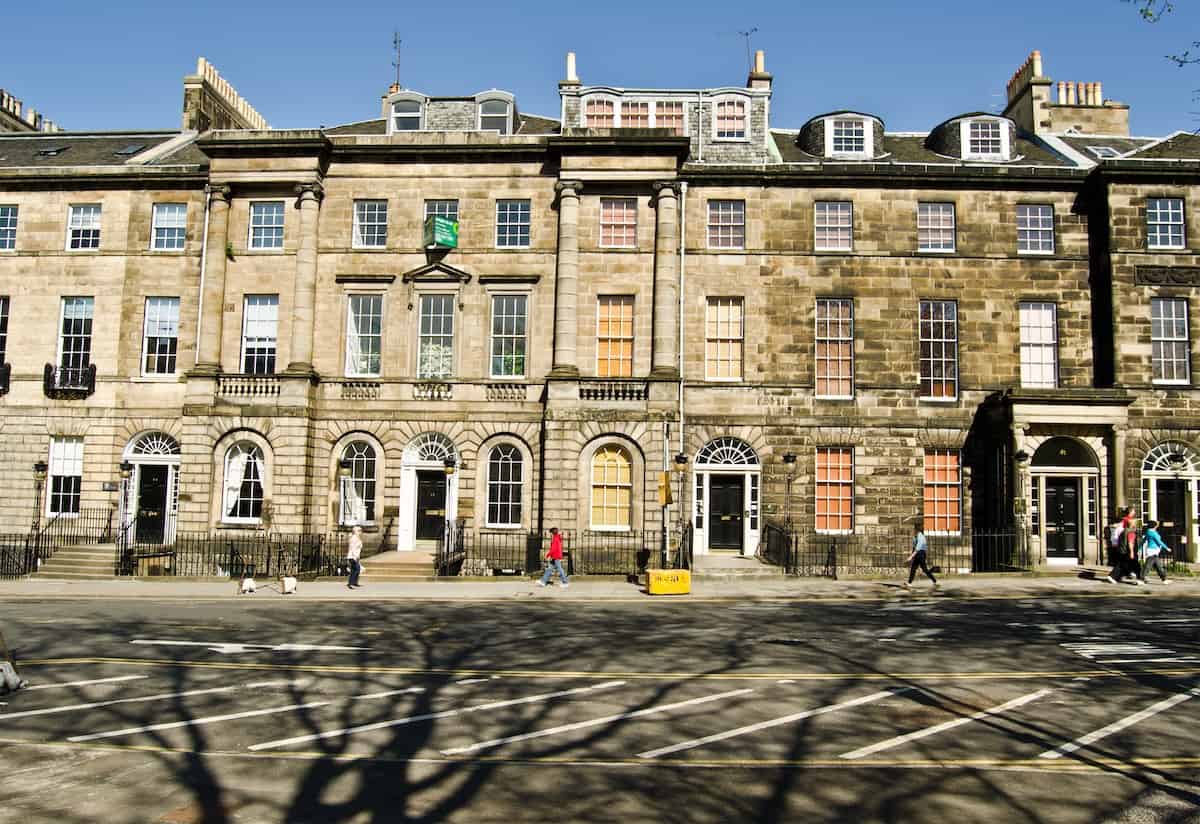 Edinburgh city-centre architecture near the office