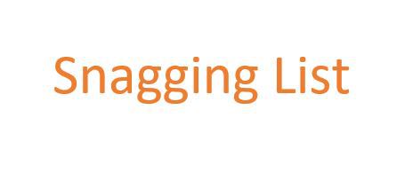 Snagging List for your house extension project