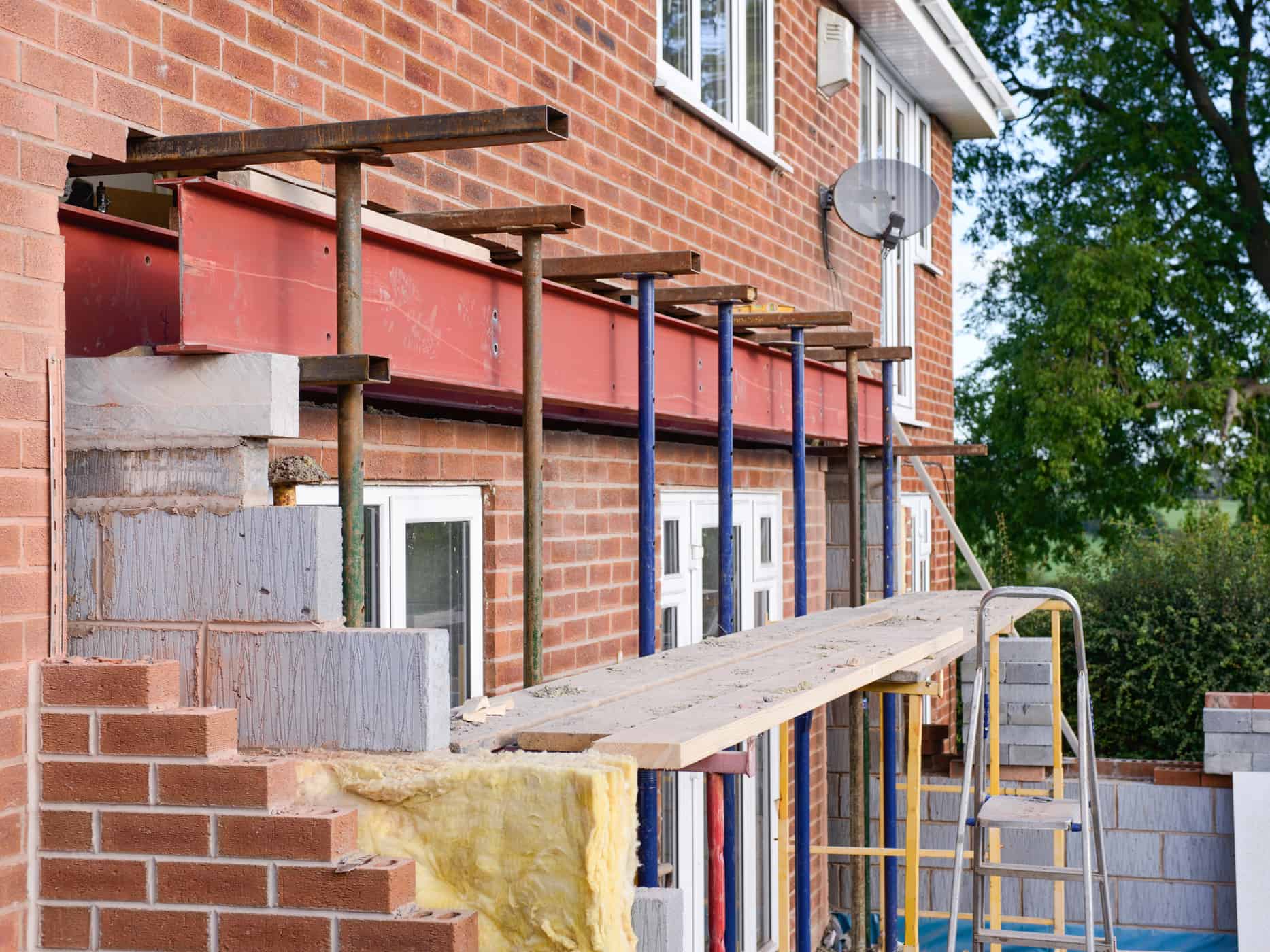 Removing an external load bearing wall Edinburgh