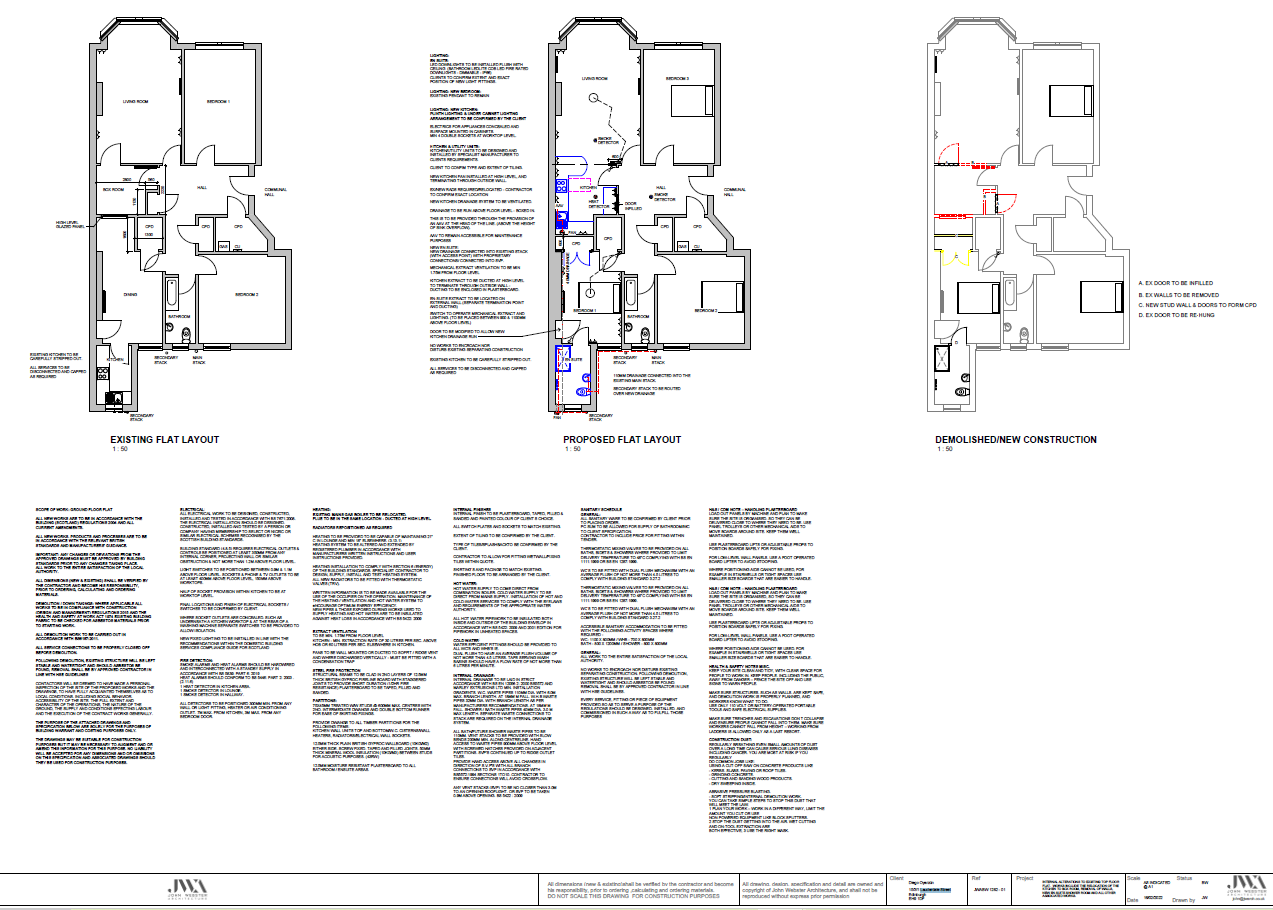 building warrant for removing a poad bearing wall edinburgh